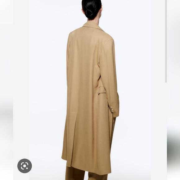 Zara Coat Flowing frock trench coat long jacket sz XS - Picture 5 of 12